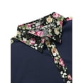 thumbnail image 4 of Lars Amadeus Men's Floral Short Sleeve Button Down Hawaiian Shirt with Pocket, 4 of 7