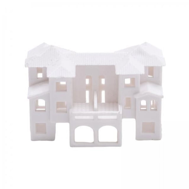 Coches en miniatura pintados,Estacionamiento Paisaje Disposición de la calle Mesa de arena Vehículo,Casa de muñecas arquitectónica en miniatura a escala 1/500,Casa en miniatura sin pintar