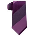 thumbnail image 1 of Kenneth Cole Mens Tonal Stripe Self-tied Necktie, Purple, One Size, 1 of 1