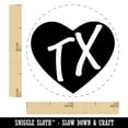 thumbnail image 2 of TX Texas State in Heart Self-Inking Rubber Stamp Ink Stamper - Fuchsia Ink - Mini 1/2 Inch, 2 of 7