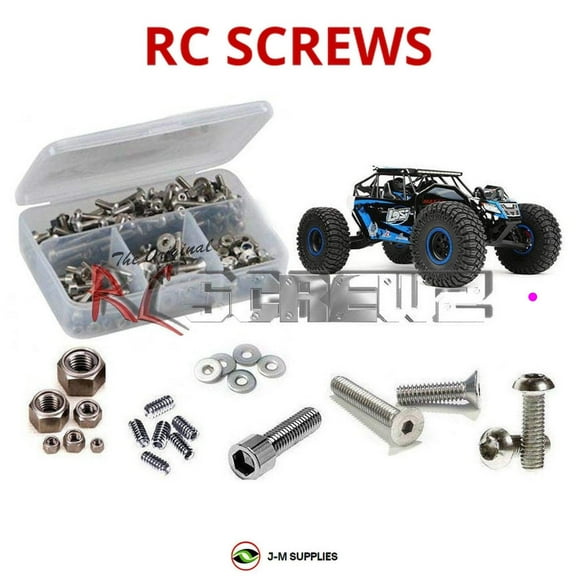 RCScrewZ Stainless Steel Screw Kit los095 for Losi Rock Rey 4WD 1/10 Rock Racer (LOS03009T2) | SET