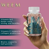 WEEM Hair Skin and Nails Gummies - Supports Healthy Hair - Vegan biotin