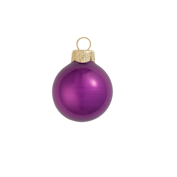 40ct Pearl Soft Plum Purple Ball Christmas Ornaments 1.25" (30mm)