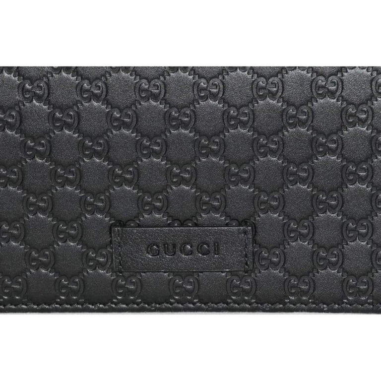 Gucci Womens GG Logo Black Wallet Crossbody Handbag 466507