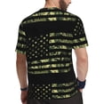 thumbnail image 2 of Rocae American Flag Camo for Men's Mesh Quick-Dry Short Sleeve Workout T-Shirt,Mens Crew Neck Tee Lightweight Soft Classic T Shirts Large, 2 of 9