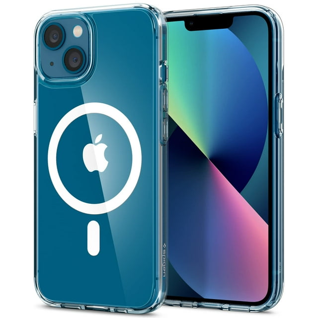 Funda Spigen Ultra Hybrid MagFit para iPhone 13, color blanco