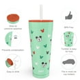 thumbnail image 5 of Zak Designs 25 oz Disney Straw Tumbler Stainless Steel Vacuum Insulated for Travel Drinks Hot Cold Mickey Mouse, 5 of 8