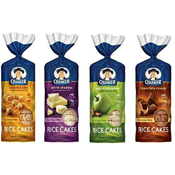 Quaker Rice Cakes Variety Bundle Pack Of 4 Flavors, Chocolate Crunch