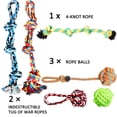 thumbnail image 3 of Juguetes de Cuerda Youngever Multicolor para Perros XL Grandes, 3 of 4