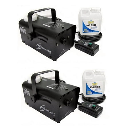 - Chauvet DJ Halloween Fog Smoke Machines with Fog Fluid and Wired Remote (2 Pack)