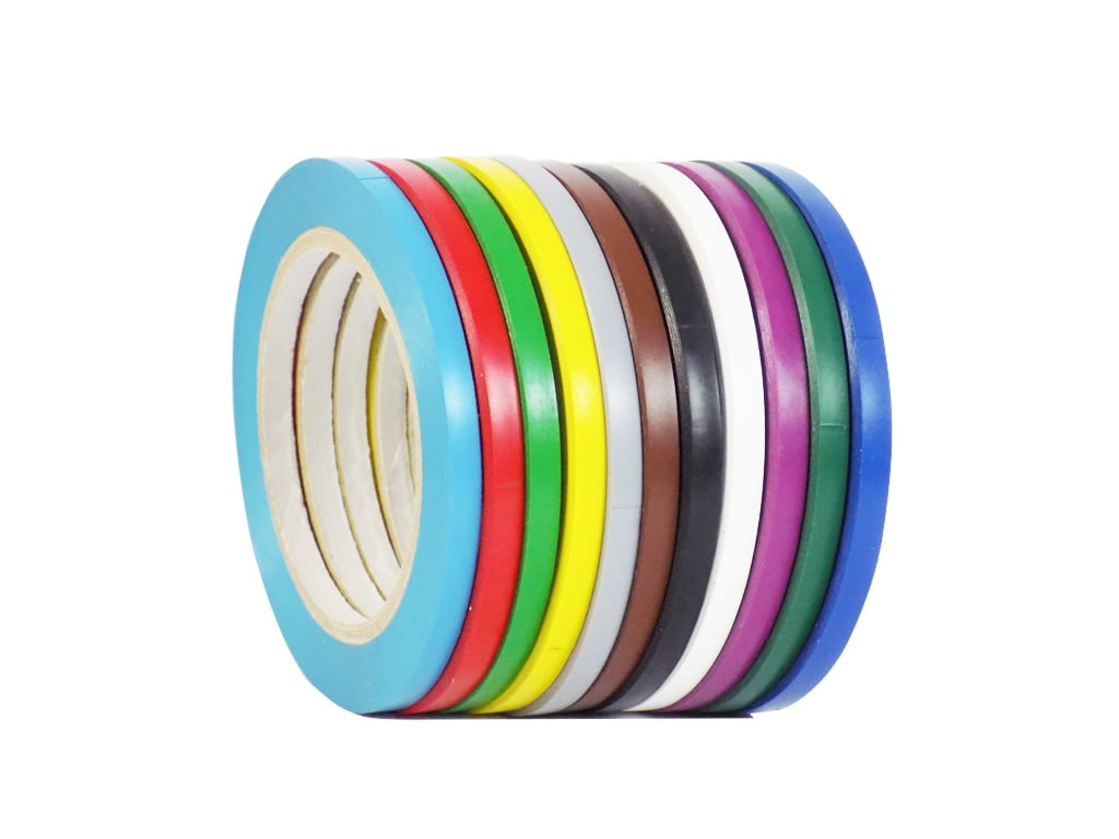 WOD VTC365 Rainbow Pack Vinyl Pinstriping Tape, 1/4 inch x 36 yds