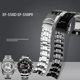 thumbnail image 4 of Correa de acero inoxidable para reloj Casio EF-550 EF-524, correa plateada de 22 mm, hebilla desplegable, pulsera de metal, cadena de reloj para hombre, 4 of 5