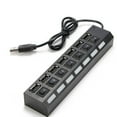 thumbnail image 3 of Hub USB Haute Vitesse 4/7 Ports Alimentation Hub USB; Interrupteur on/off USB Expandeur PC Notebook Ordinateur Portable Convertisseur Multiple Adaptateur Séparateur, 3 of 7