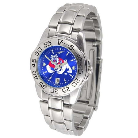 - Fresno State Sport Anonized Women's Steel Band Watch