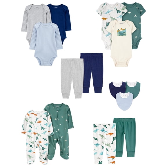 Carter's Child of Mine Baby Boy Outfit Set, 15-Piece, Sizes Preemie-6/9 Months