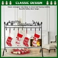thumbnail image 2 of AYAMAYA 36" Christmas Stocking Holder Stand for Floor, Heavy Duty Metal Free Standing Stocking Rack with 10 Hooks for Holiday Decor, Black, 2 of 9