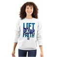 thumbnail image 3 of Faith Blessed Holy Spirit Jesus Unisex Plus Fleece Graphic Sweatshirt Brisco Brands 3X, 3 of 5