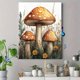 thumbnail image 4 of Qisvanset 12x16 Inch 2D Flat Framed Canvas Art, Woodland Mushroom Whimsical Green Girl Nursery Home Wall Art Decor, 4 of 5