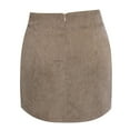 thumbnail image 6 of JGNGSHN Corduroy Mini Solid Color Skirts for Women Trendy High Waist Bodycon Pencil Skirt, 6 of 6