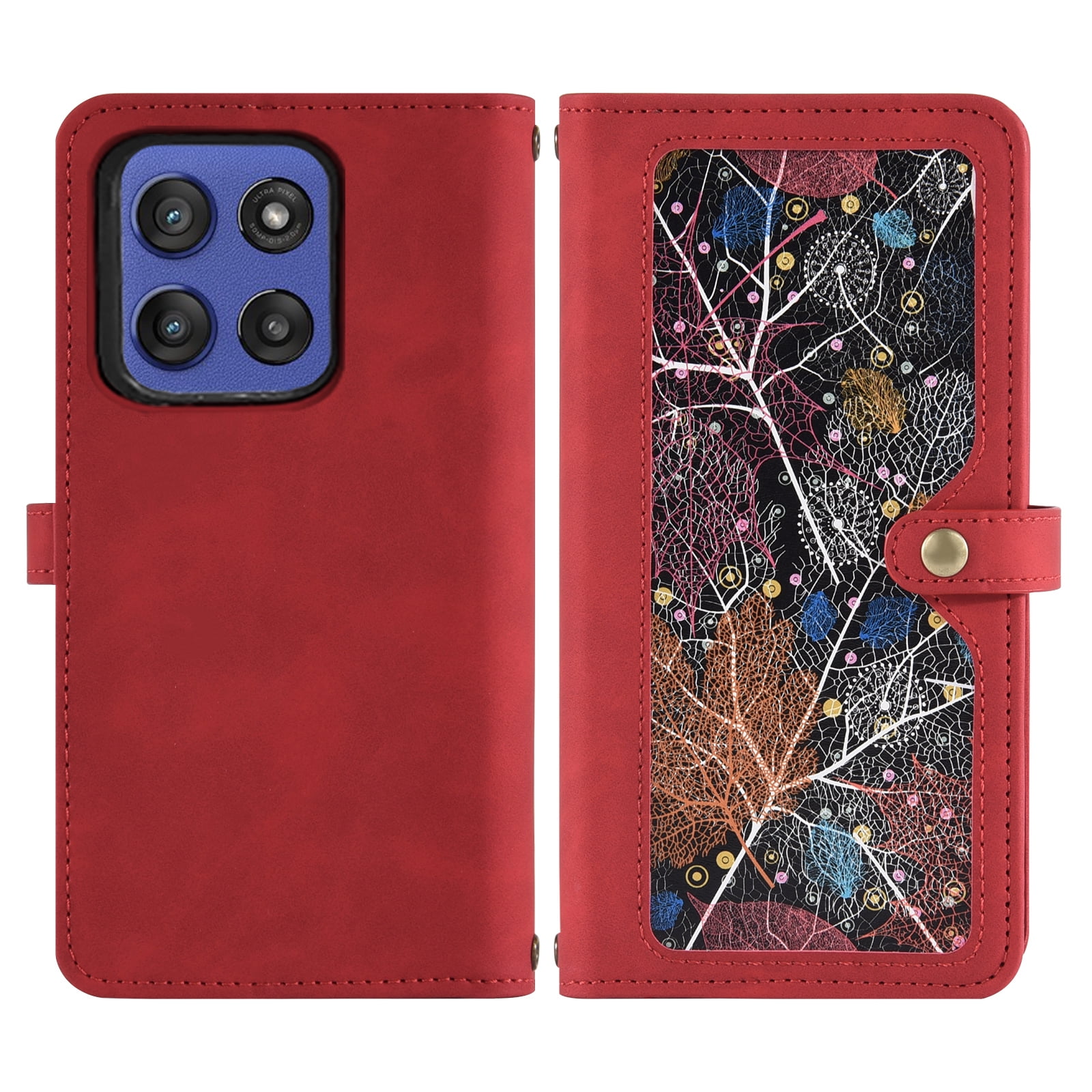 Asuwish Phone Case for Moto G Stylus 5G 2025 FGDKPT Red Case