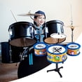 thumbnail image 3 of Juguetes para piscina, juguetes para bebés y niños pequeños. Batería de simulación infantil con 3 tambores, instrumento de percusión musical de jazz para niños de 3 a 6 años., 3 of 8