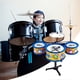 thumbnail image 3 of Juguetes para piscina, juguetes para bebés y niños pequeños. Batería de simulación infantil con 3 tambores, instrumento de percusión musical de jazz para niños de 3 a 6 años., 3 of 8