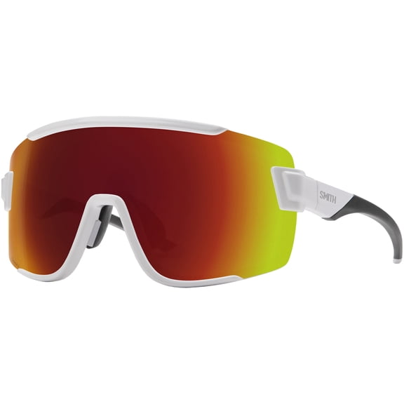 Smith Optics Wildcat ChromaPop White Men's  Shield Sunglasses w/ Bonus Lens - 201516