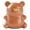 Brown, variant on Adorable Bear Shaped Nail Cleaning Brush for Children Soft Gentle Hand Grip Massage Tool Effectively Dirt Under Kids Fingernails Safe Cute Design, 2.91x3.22 inch, Brown