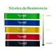 thumbnail image 2 of Set De Bandas De Resistencia Bywell Yoga Pilates 5 Niveles, 2 of 5