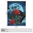 thumbnail image 4 of Orinice Rose Moon Box Warm Lightweight Blanket Soft Fleece Blankets Throw Blanket for Living Rooms Sofa Decor Cow Gifts All Seasons Long-Lasting Blanket 40x50in, 4 of 6