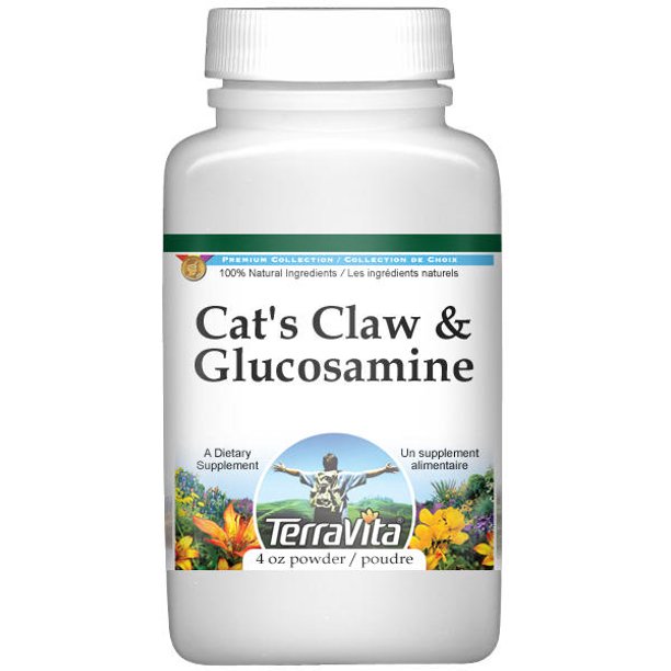 Cat's Claw and Glucosamine Powder (4 oz, Zin 511965) 2Pack