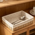 thumbnail image 7 of Dvumao Vines Woven Storage Basket, Polyester Clothing Storage Basket, Multi-Purpose Storage Tray, 7 of 7