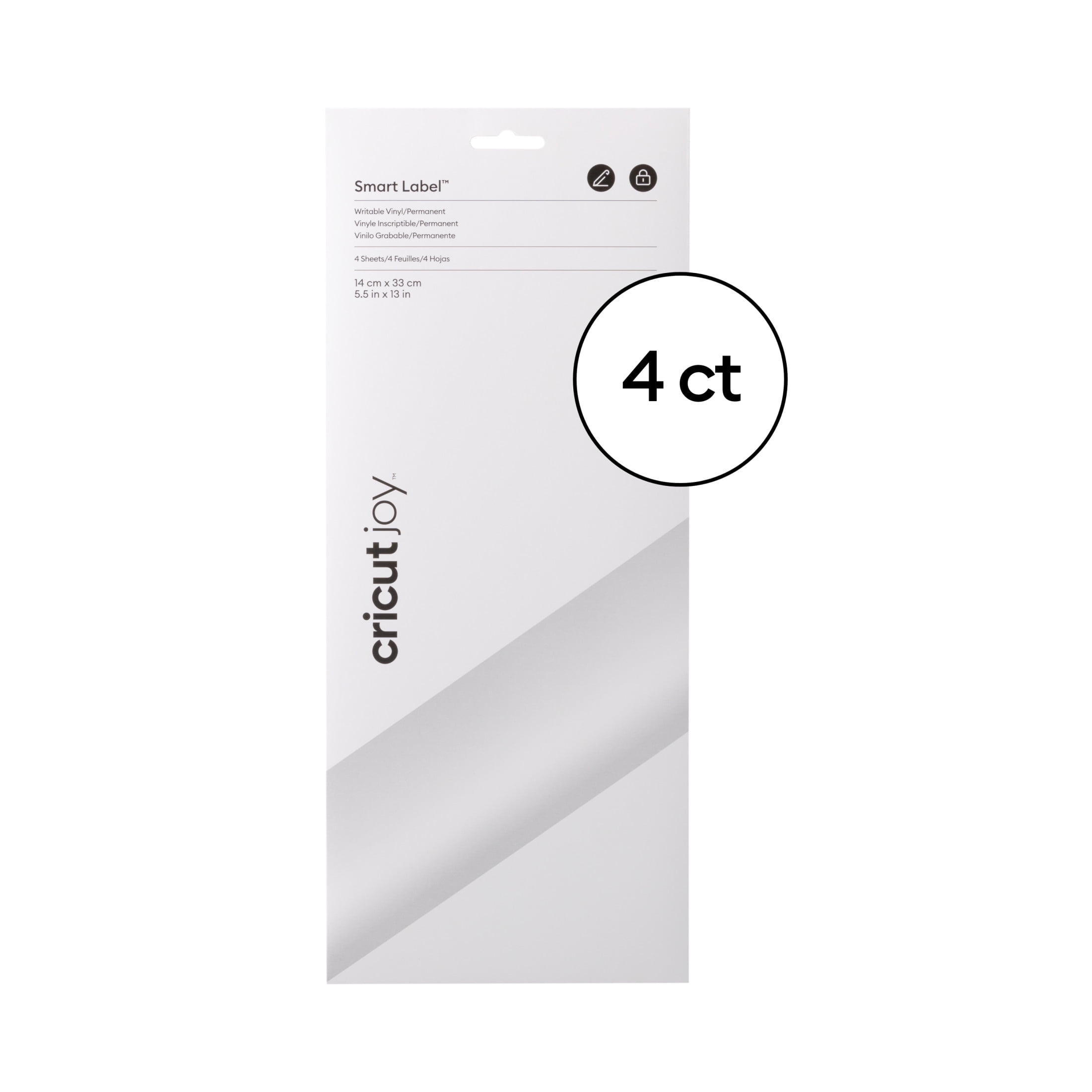 Cricut Joy Smart Label Writable Vinyl - Permanent, 5.5" x 13"