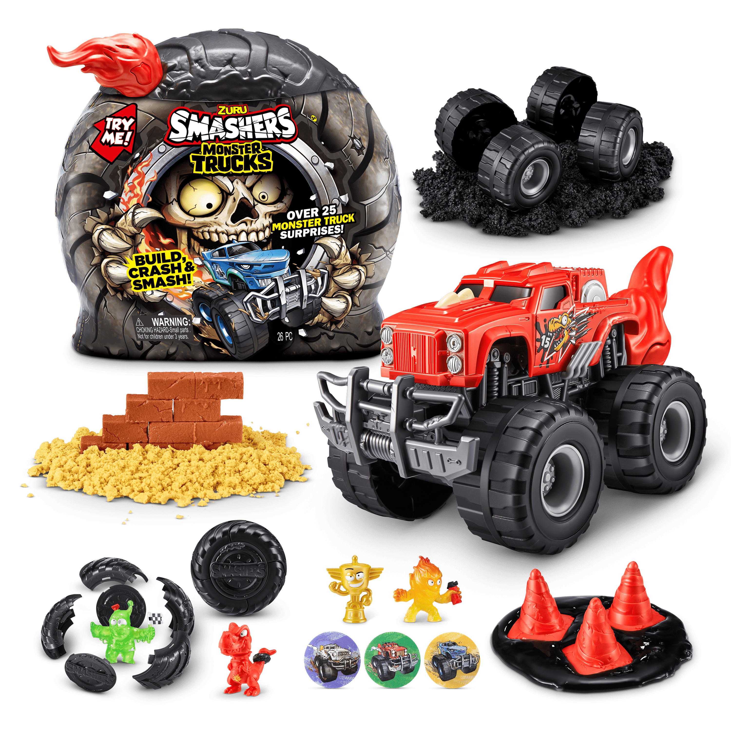ミニカー ZURU SMASHERS MONSTER TRUCKS 1ef9e7f4-9b41-4205-9bf8-