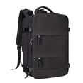 thumbnail image 4 of Mochila de viaje para mujeres y hombres, mochila informal para viajes de camping, aviones, mochilero Negro, 4 of 8