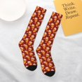 thumbnail image 4 of Daiia Sports Socks Heart Christmas Hot Cocoa Printed Novelty Crew Socks for Men Women Knee High Socks Cotton Socks Soft & Breathable Support Unisex Socks, 4 of 9