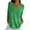 Army Green, variant on Frontley Solid Color Knitted V Neck Top, 3/4 Sleeve Tops Casual Pullover, Solid Color Knitted V-Neck Top for Women