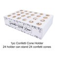 thumbnail image 1 of Soporte de conos de confeti para decoración de boda, caja de soporte de cono Kraft, bandeja de boda, decoración de boda, conos de papel Natural, 1 of 4