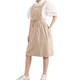 thumbnail image 1 of Delantal vintage bonito con espalda cruzada para mujer, con bolsillos, para cocinar y pintar, 1 of 5