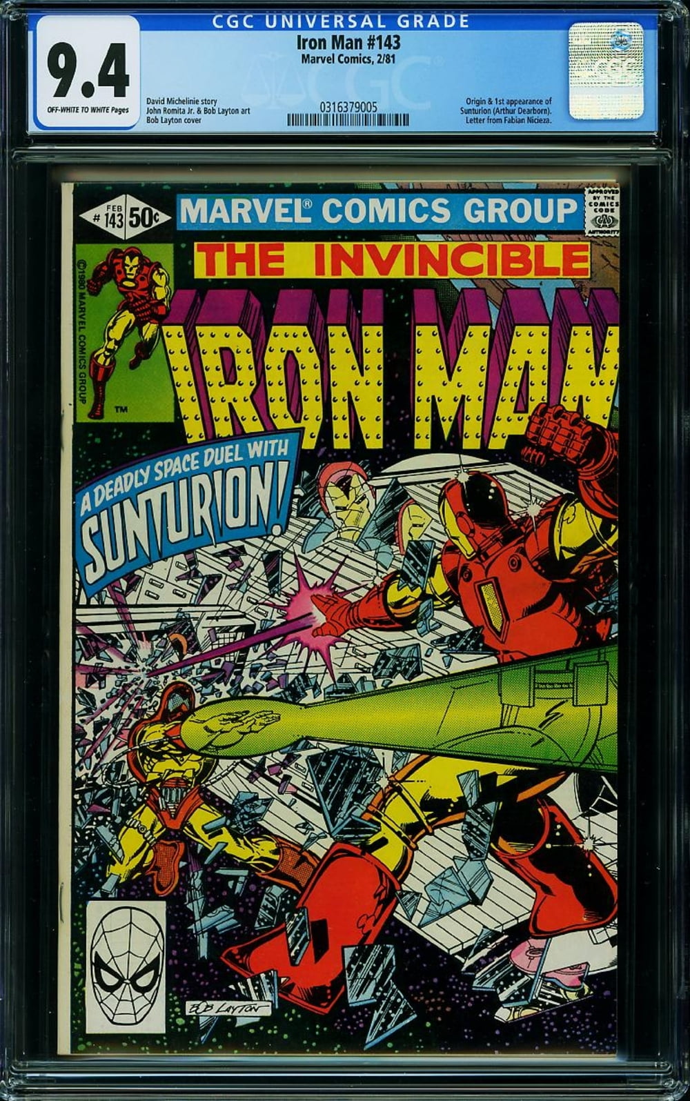 Iron Man #143 - CGC 9.4 Comic Book