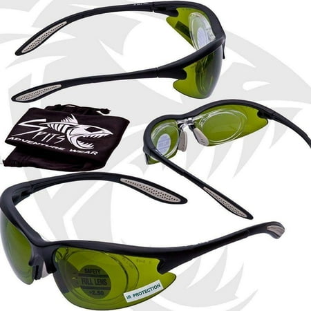 

Spits Eyewear MAG-Weld IR3 or IR5 Torch Welding Safety Glasses with Full Magnifying Magnifier Adapter (Silver Frame IR5 With NO Magnifying Adapter)