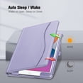 thumbnail image 3 of Funda Fintie para iPad 9ª, 8ª y 7ª generación de 10,2 pulgadas con soporte, color lila, 3 of 9