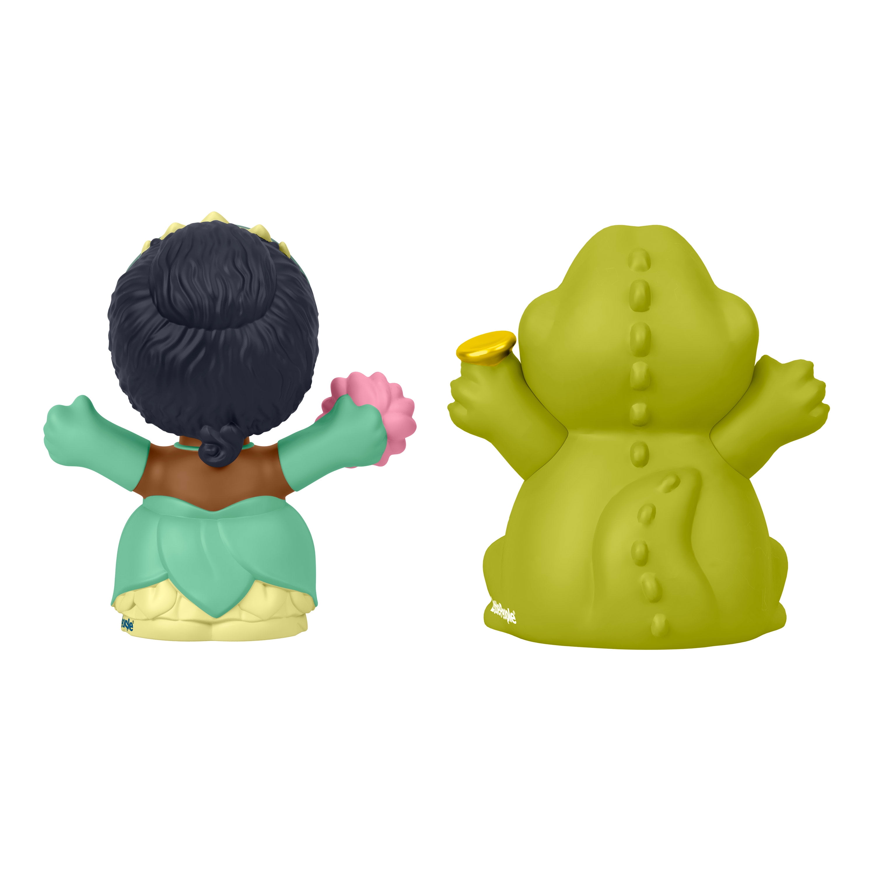 Disney Princess Tiana & Louis Little People Figure Set for Toddlers and Kids, 2 Pieces