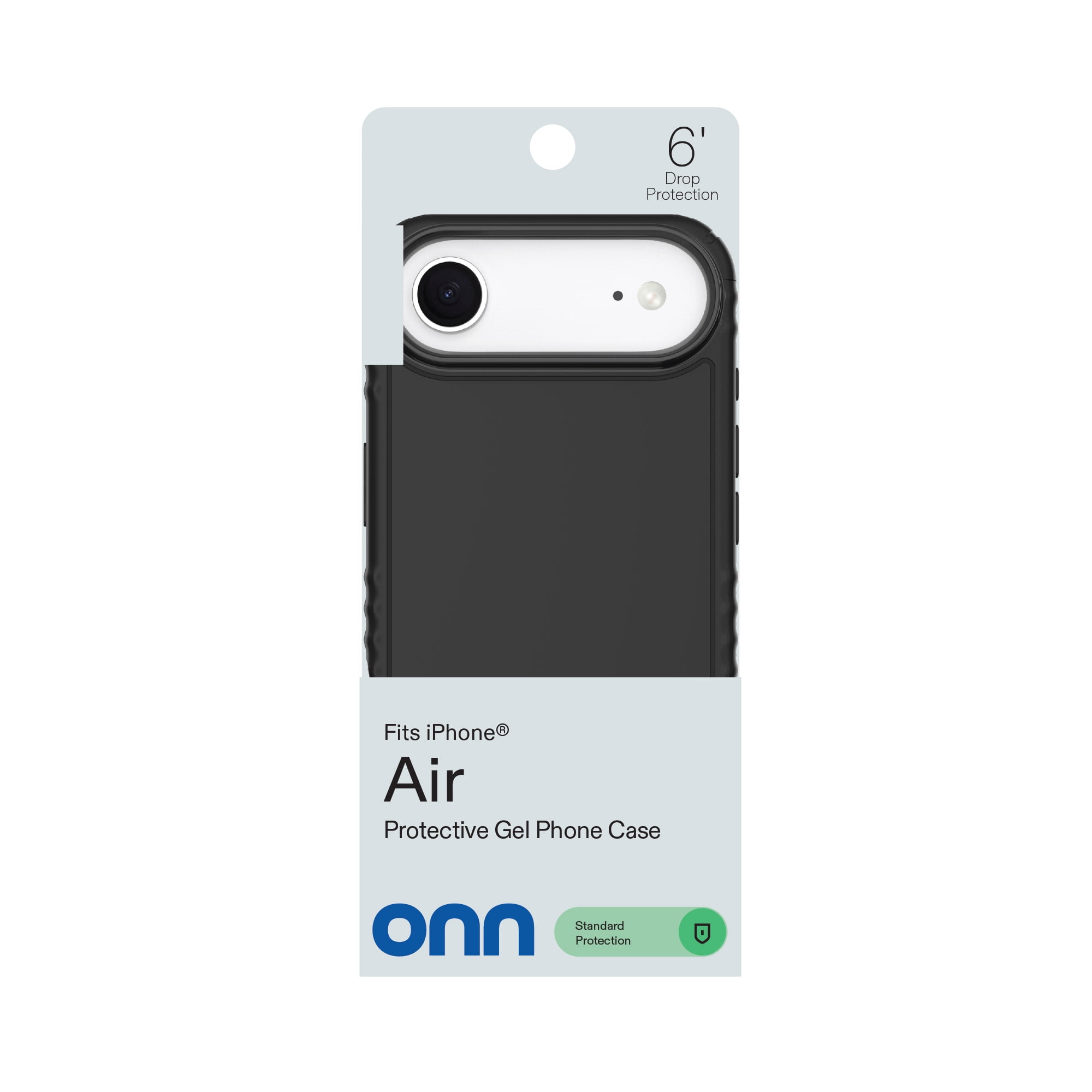 onn Protective Gel Phone Case for iPhone Air - Black