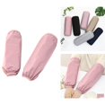 thumbnail image 1 of 2Pcs Imperméable à l'Eau Manches Anti-Sale Protection pour le Nettoyage de Cuisson Rose, 1 of 7