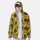 thumbnail image 2 of Balery Sunflowers Sudadera ligera de manga larga con capucha y protección solar UPF 50+ para hombre y mujer, ideal para pesca y running-Small, 2 of 7