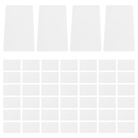 UPOUART 50pcs Double Sided Printable Pvc Cards Blank Plastic Cards For Diy Smooth Edges For Various Uses