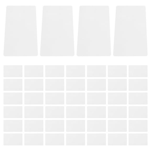 UPOUART 50pcs Double Sided Printable Pvc Cards Blank Plastic Cards For Diy Smooth Edges For Various Uses