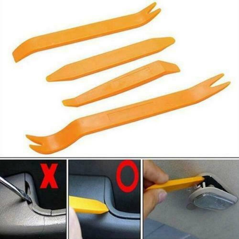 4 Pcs Car Trim Removal Tool Kit Panel Door Pry Dash Interior Clip Set