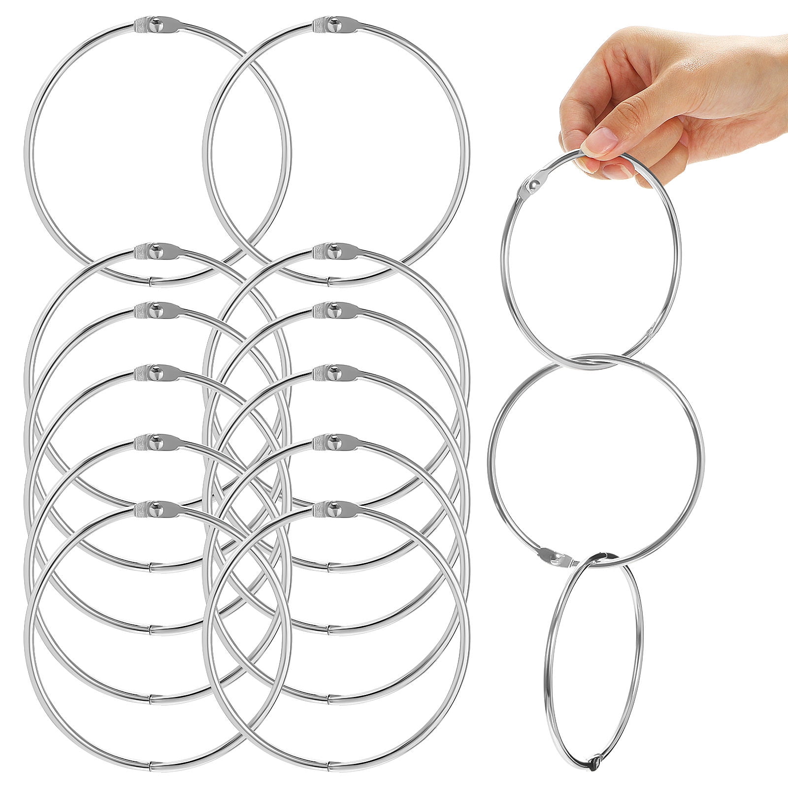 WEUVEB Metal Binder Clips 16 Pcs with Openable Key, Ideal for Presentations, Crafts, Office, Home, and Decorative Use